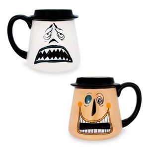 Silver Buffalo Disney Nightmare Before Christmas Mayor Faces 3D Ceramic Mug